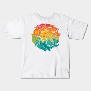 Animal Rainbow Kids T-Shirt